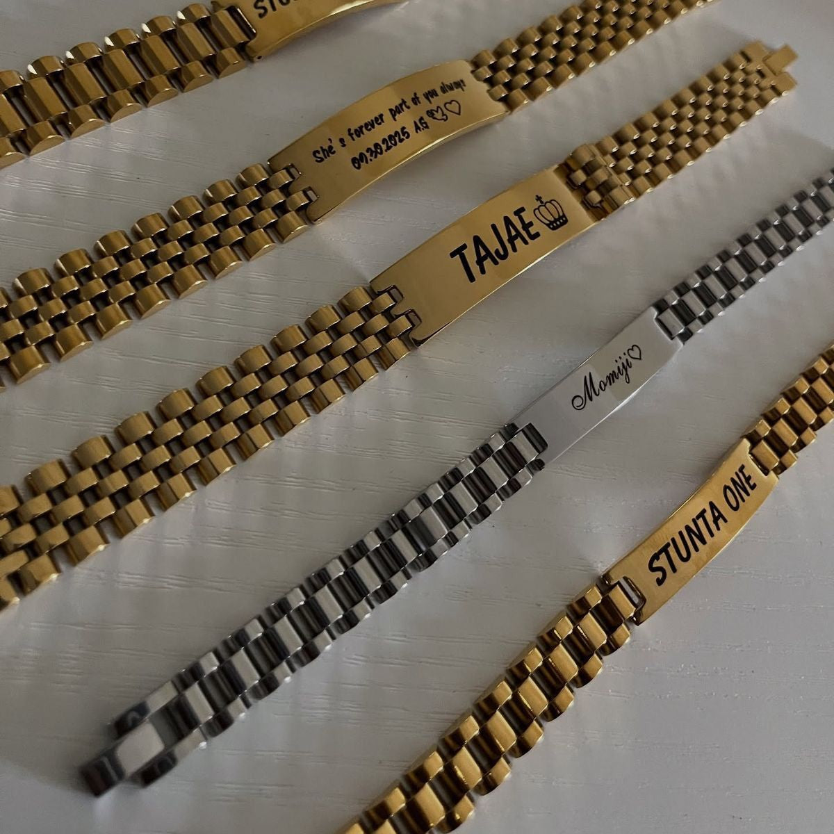 Men’s Rado Customized Name Chain Bracelet