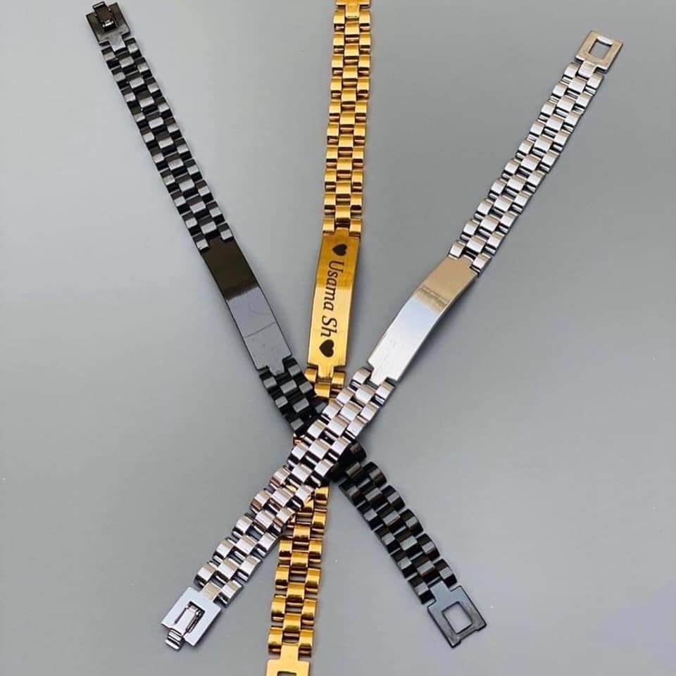 Men’s Rado Customized Name Chain Bracelet