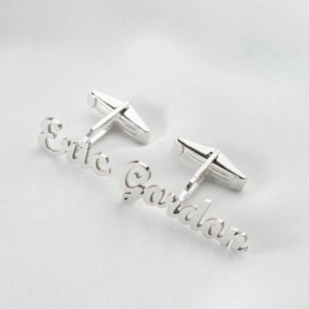 Name Cufflinks & Studs ( Customize your Name )