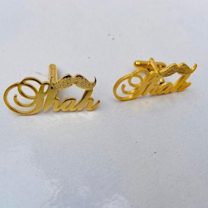 Name Cufflinks & Studs ( Customize your Name )