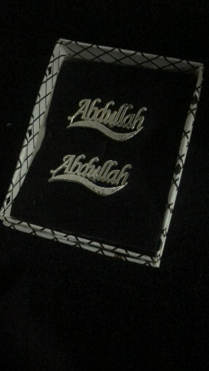 Customized Name Cufflinks / Studs