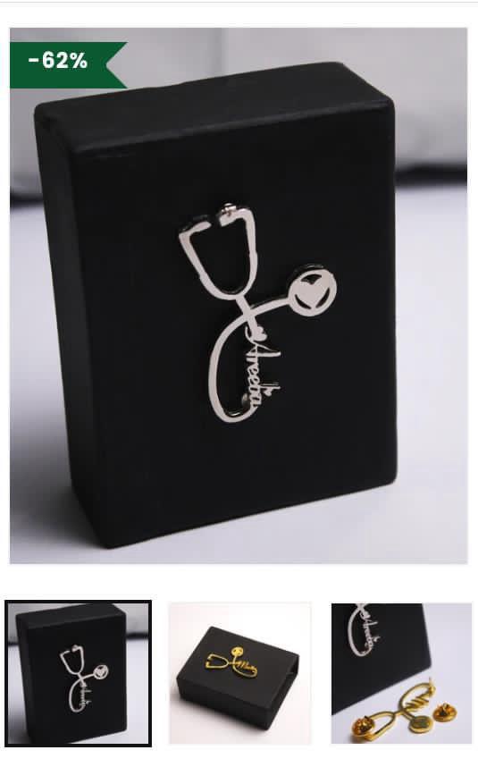 Customized Doctor Name Lapel Pin/Brooch.
