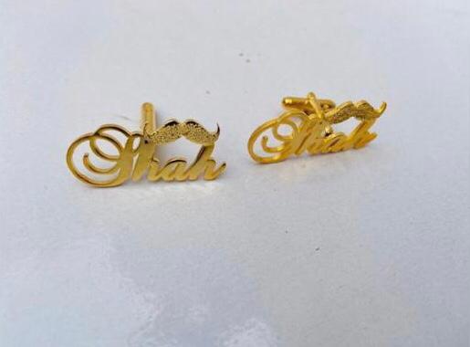 Customized Name Cufflinks / Studs