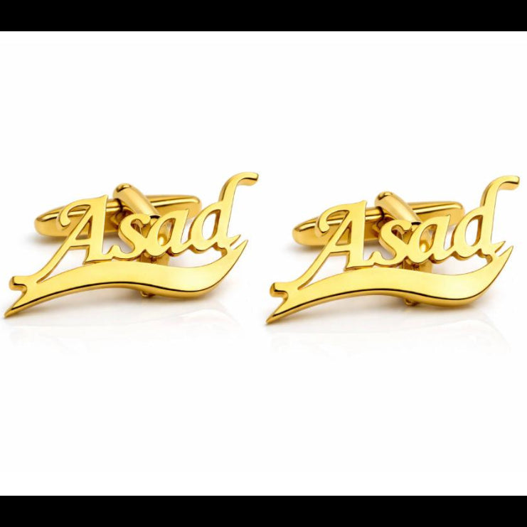 Name Cufflinks & Studs ( Customize your Name )
