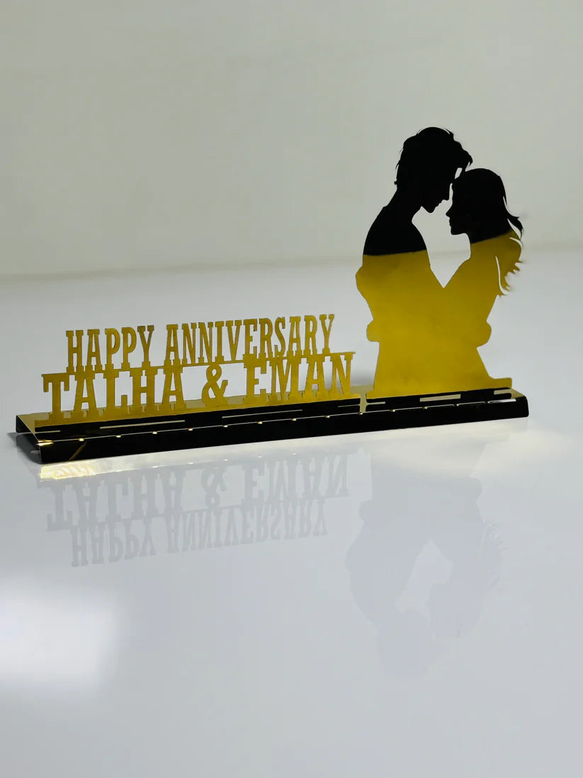 Couple Stand - Nikkah, Birthday & Anniversary ( Stainless Steel )