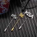 Initials & Name Lapel pin Customized