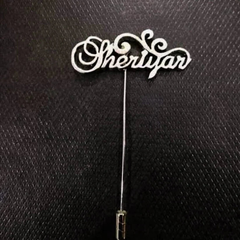 Initials & Name Lapel pin Customized