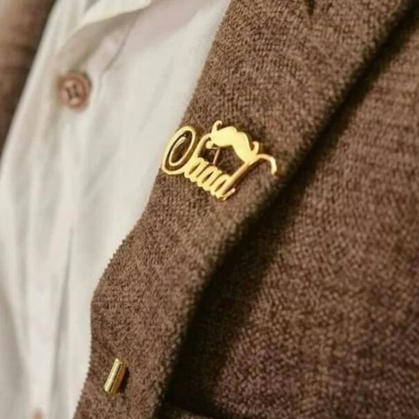 Name Lapel pin l Brooches