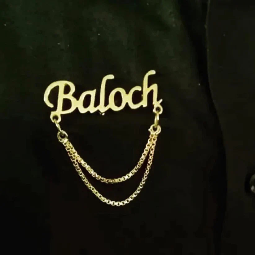 Name Lapel pin l Brooches